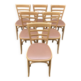 Set de 6 Chaises bistrot Brasserie bentwood bistrot chair shabby chic baumann