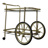 Chariot de service en laiton du milieu du siècle, années 1970, Allemagne