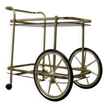 Mid-Century Brass Serving Trolley, 1970s, Germany