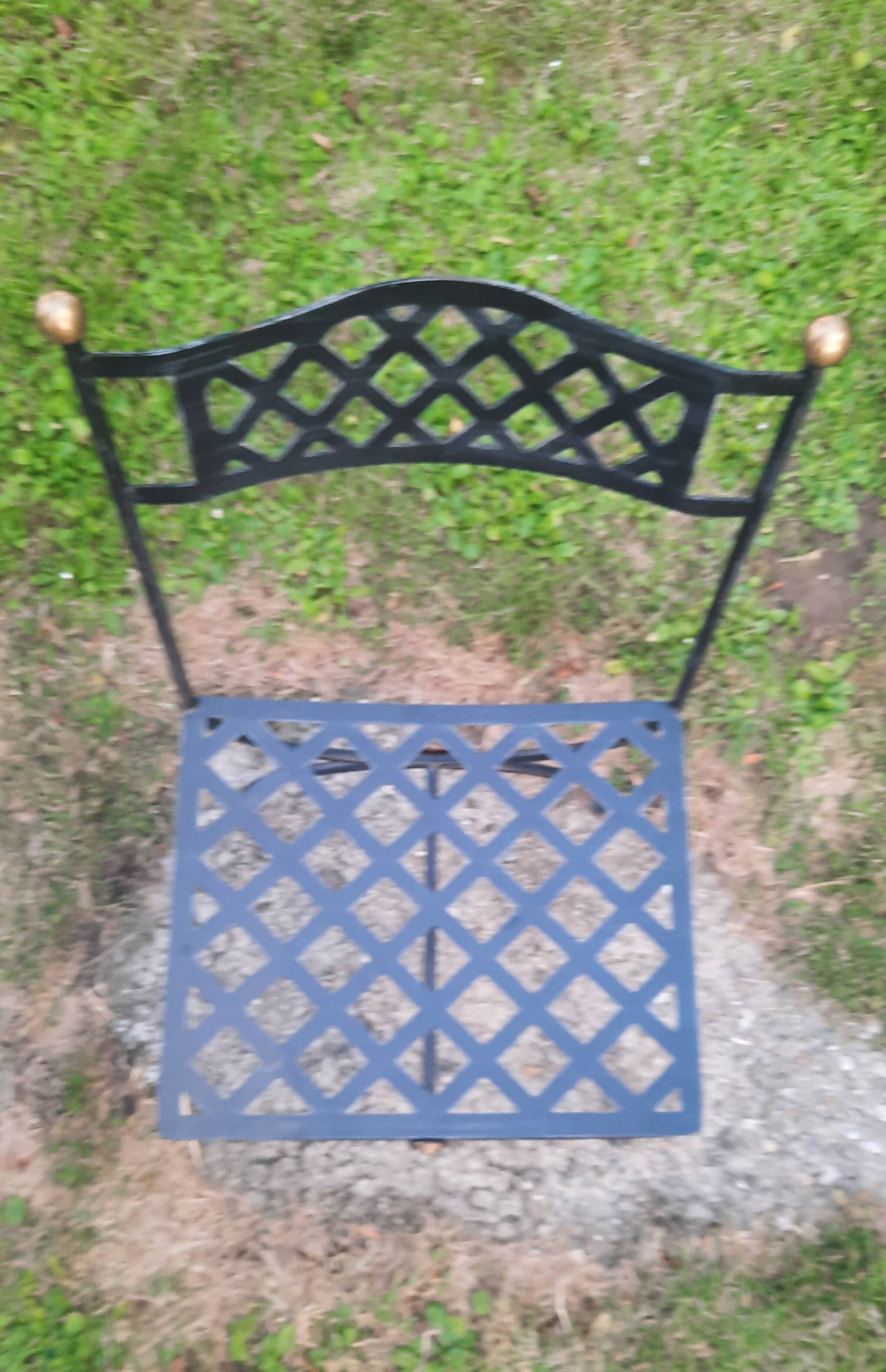 Serie de 6 chaises en acier