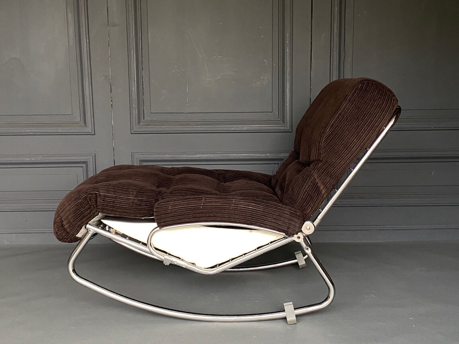 Chaise longue armchair rocking by lama 1970