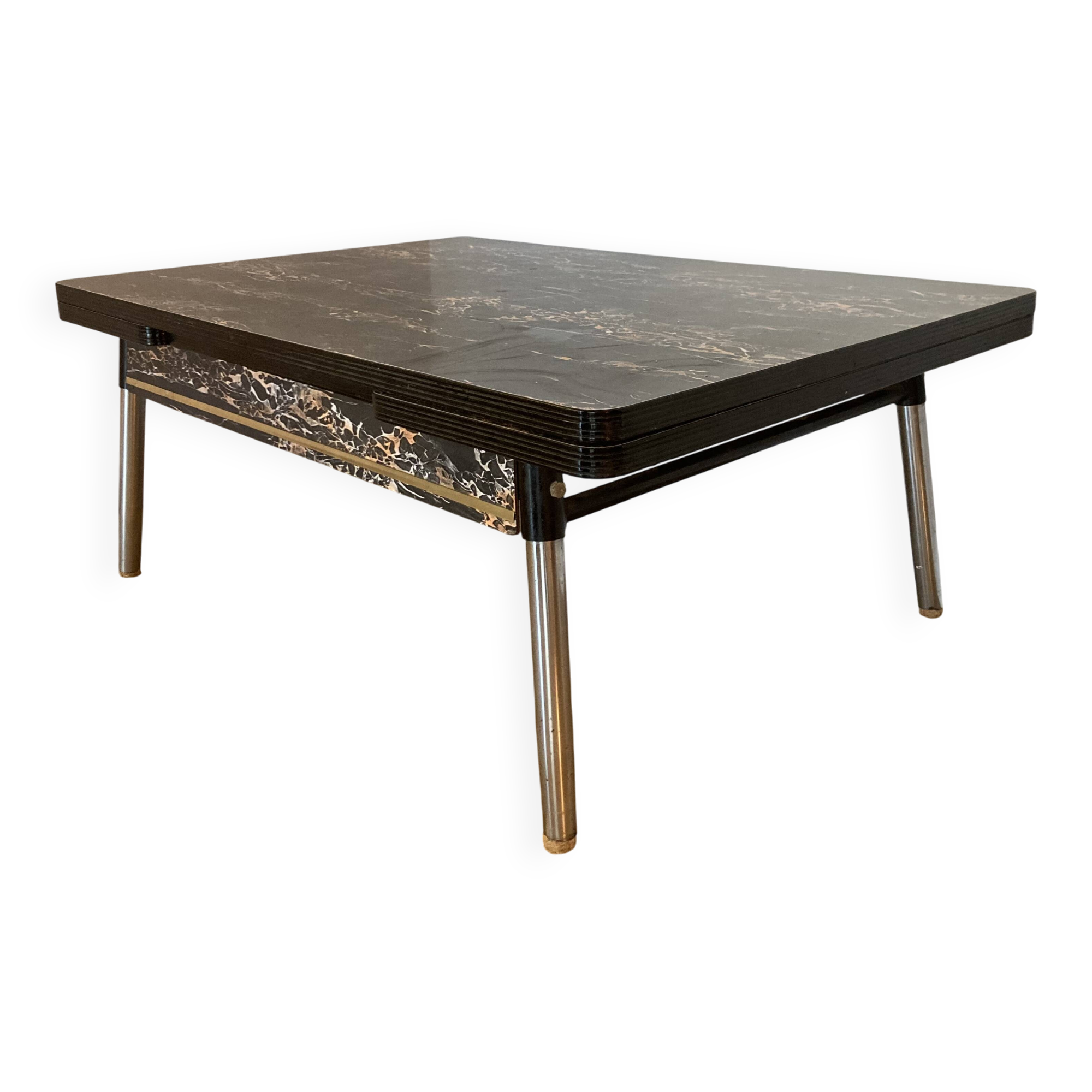 Marble effect Formica coffee table
