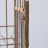 Gold metal wine rack or cocktail bar, 1950s, italy