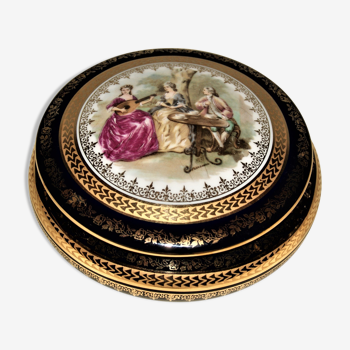 Boîte à bijoux en porcelaine de Limoges
