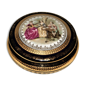 Boîte à bijoux en porcelaine de Limoges