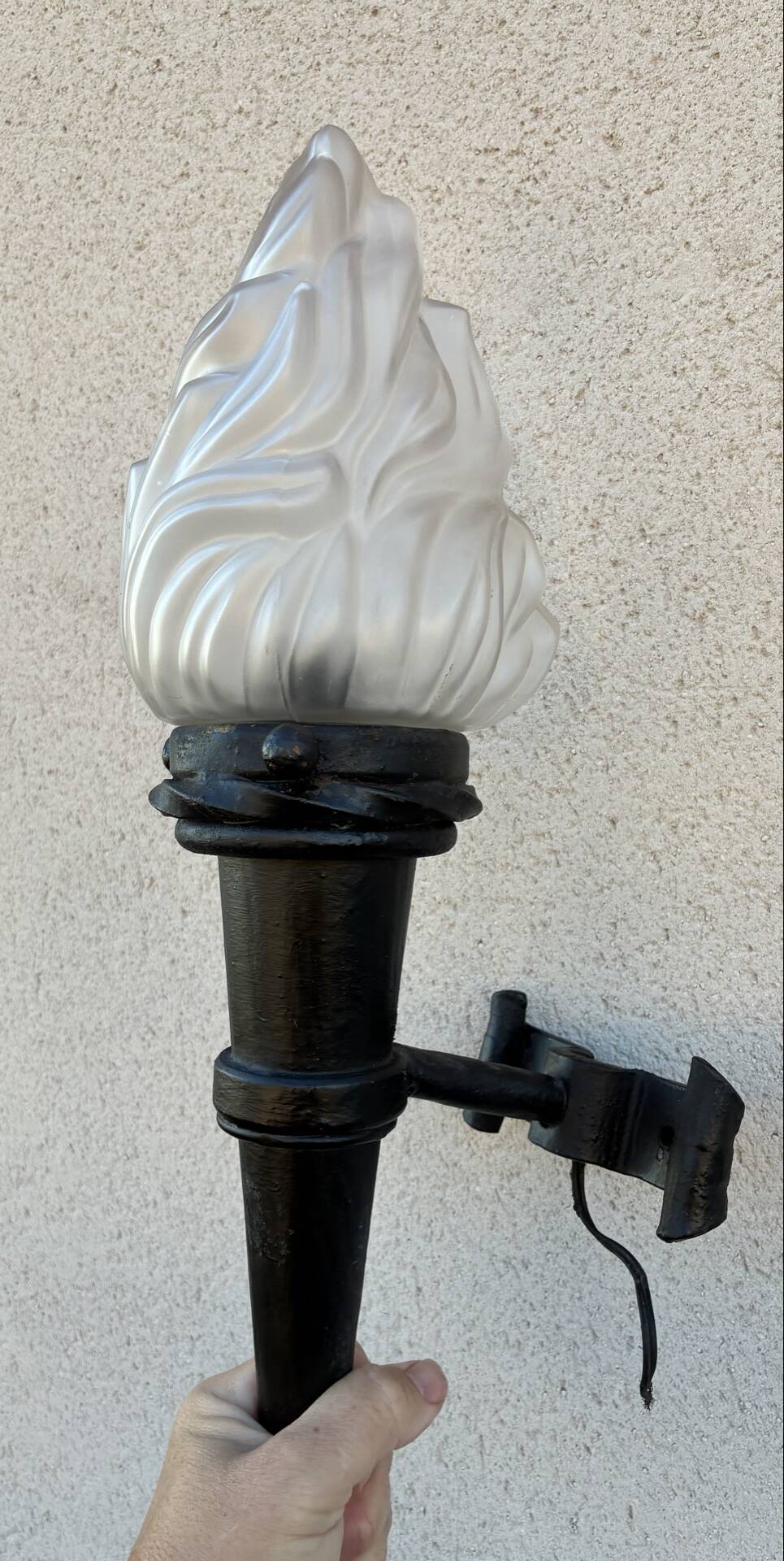 Torch wall light