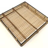 Panier en rotin Rohe Noordwolde par Dirk van Sliedrecht, années 60