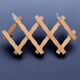 Vintage wooden accordion coat rack