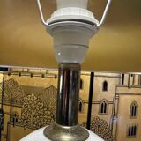 Cracked porcelain egg lamp 1980