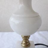 Marble and brass lamp