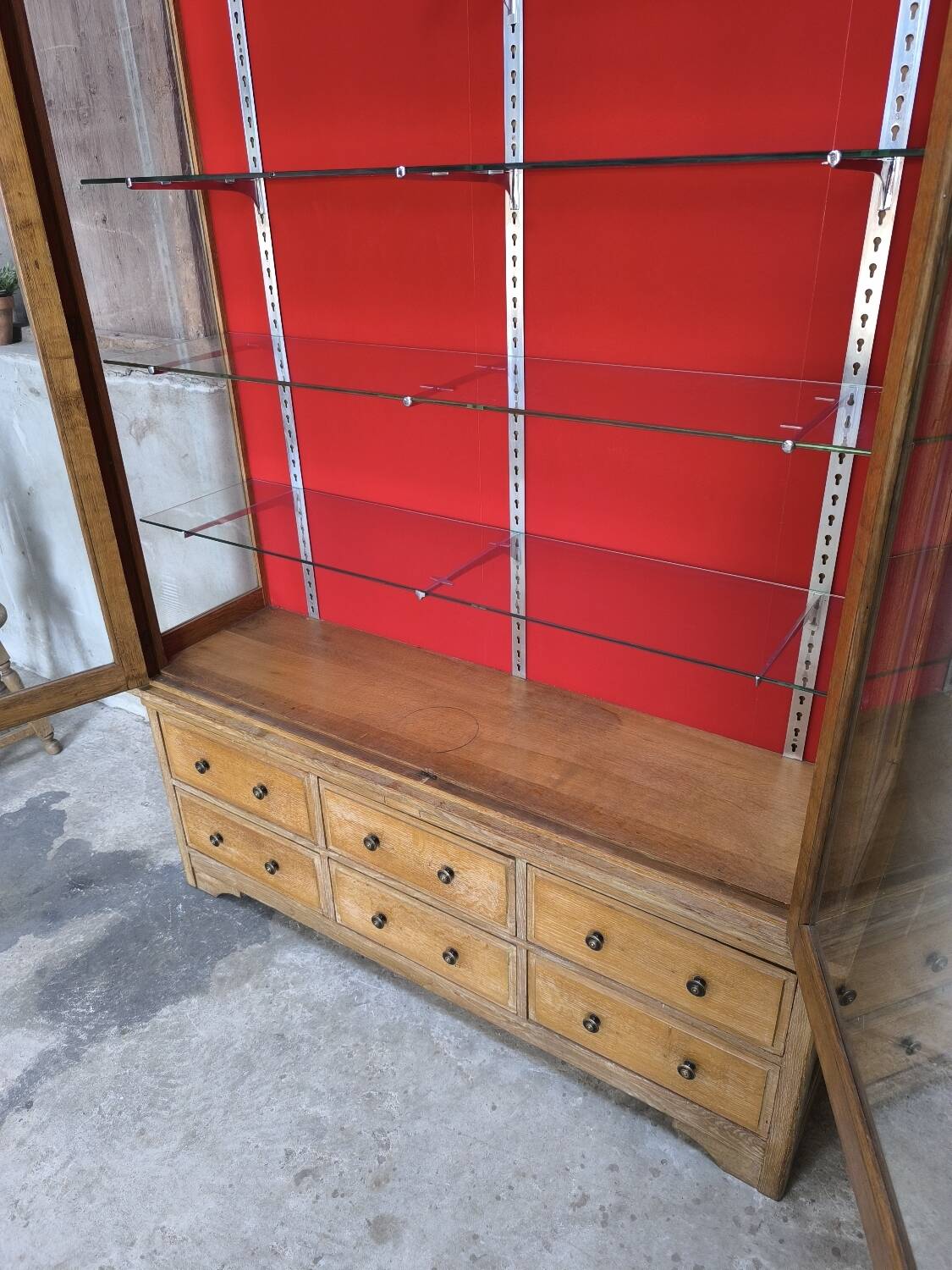 1950s trade furniture display case