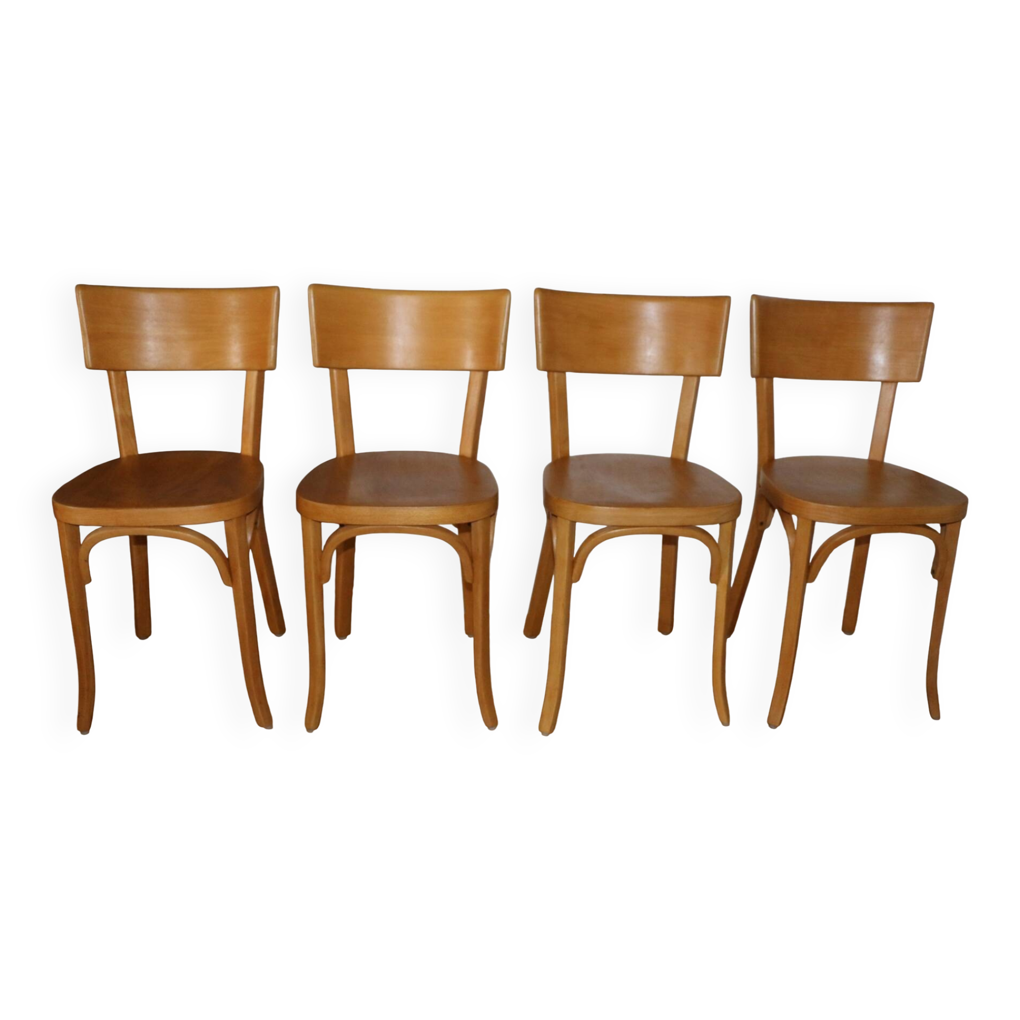 Set of 4 Baumann No. 30 chairs with wide back