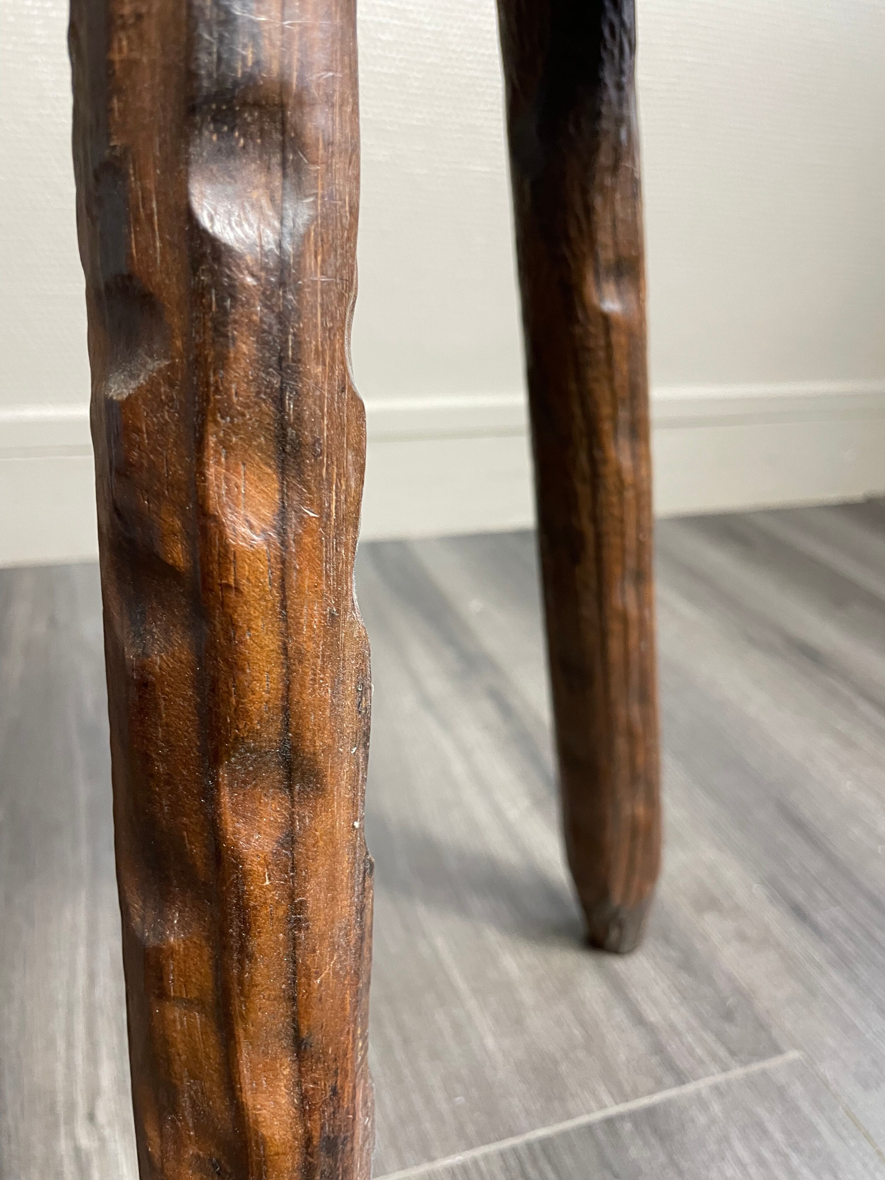 Wooden tripod stool 60s