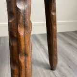 Tabouret tripode en bois années 60