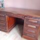 Solid wood minister's desk