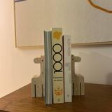 Travertine giraffe bookends, Fratelli Mannelli, Italy, 1970s