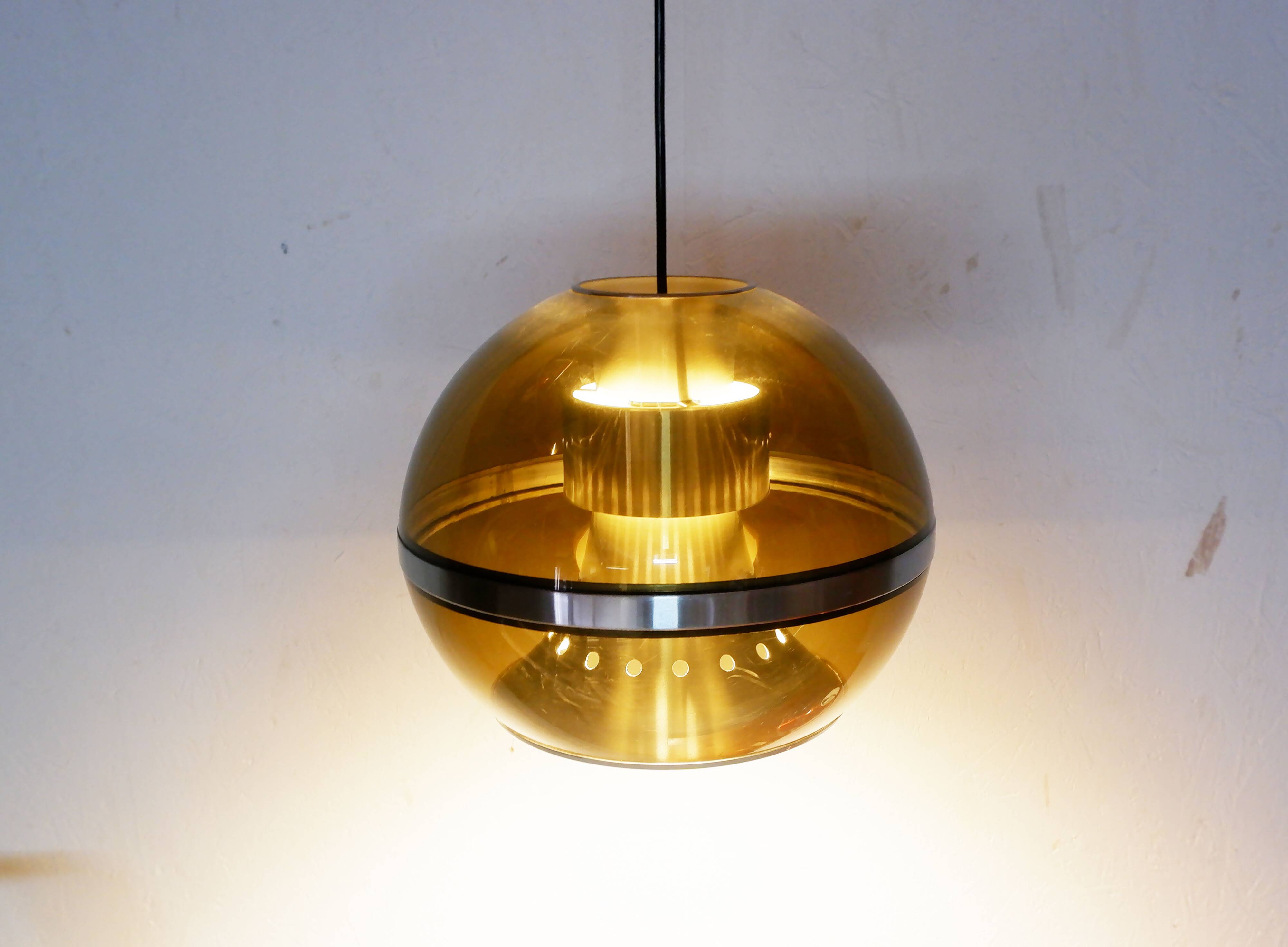 Dijkstra Holland Space Age pendant lamp, 1970s