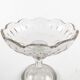 Biedermeier compote, transparent crystal, Czechia, 19th century