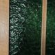 Art Deco wardrobe in oak and green cathedral glass - 1930s