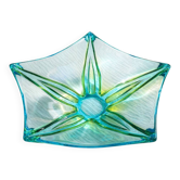 Coupe décorative en verre soufflé vintage