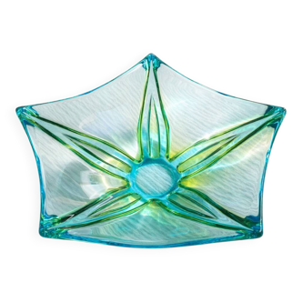 Large vintage blown glass decorative bowl