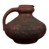 Carafe Vase de Pottery de Studio Allemand Brutaliste Vintage par Gerhard Liebenthron, 1974