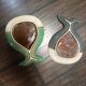 Set of 2 stoneware dishes