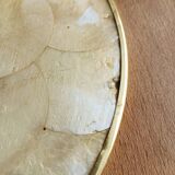 Capiz mother-of-pearl tray, placemat