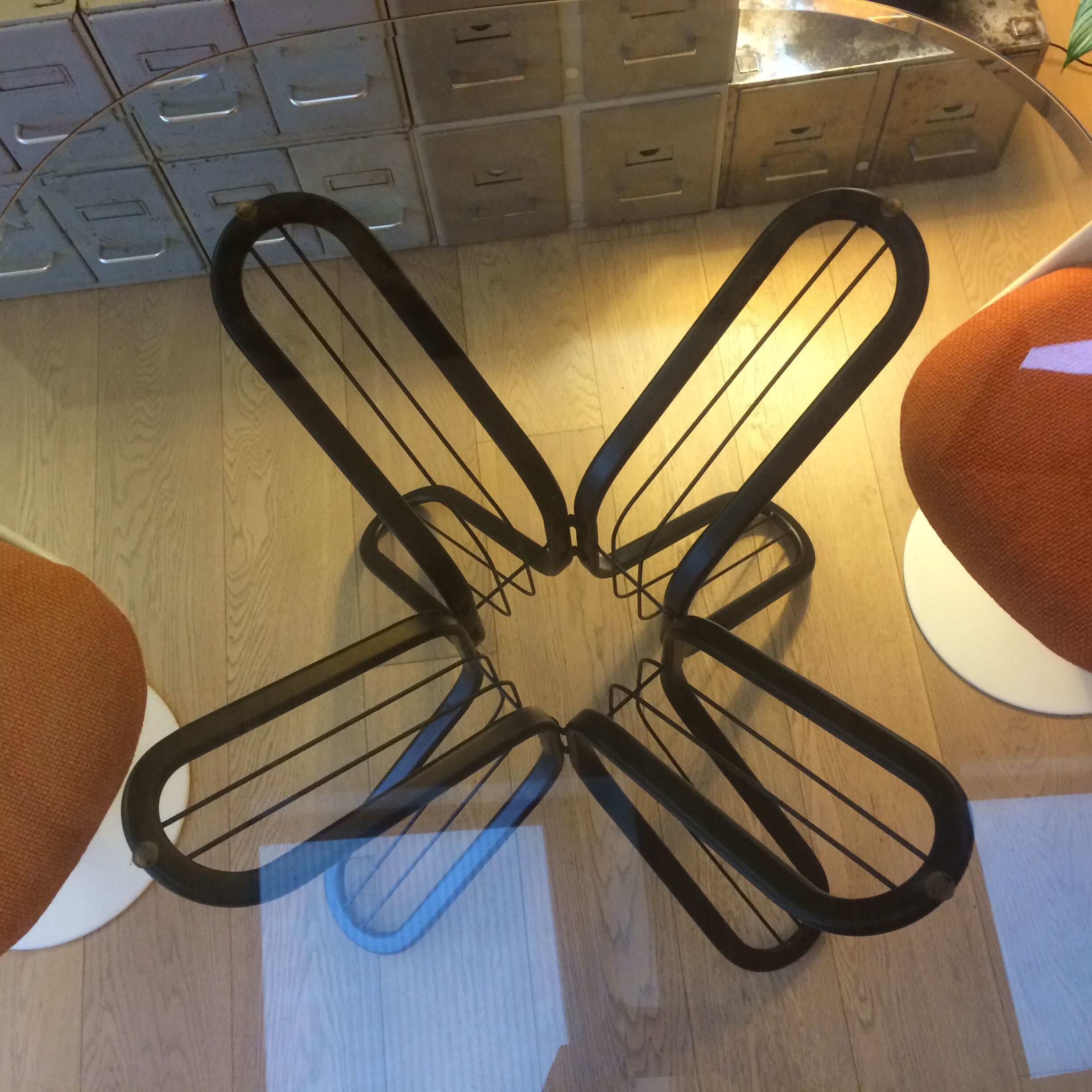 Gastone Rinaldi's dining room table. 1970