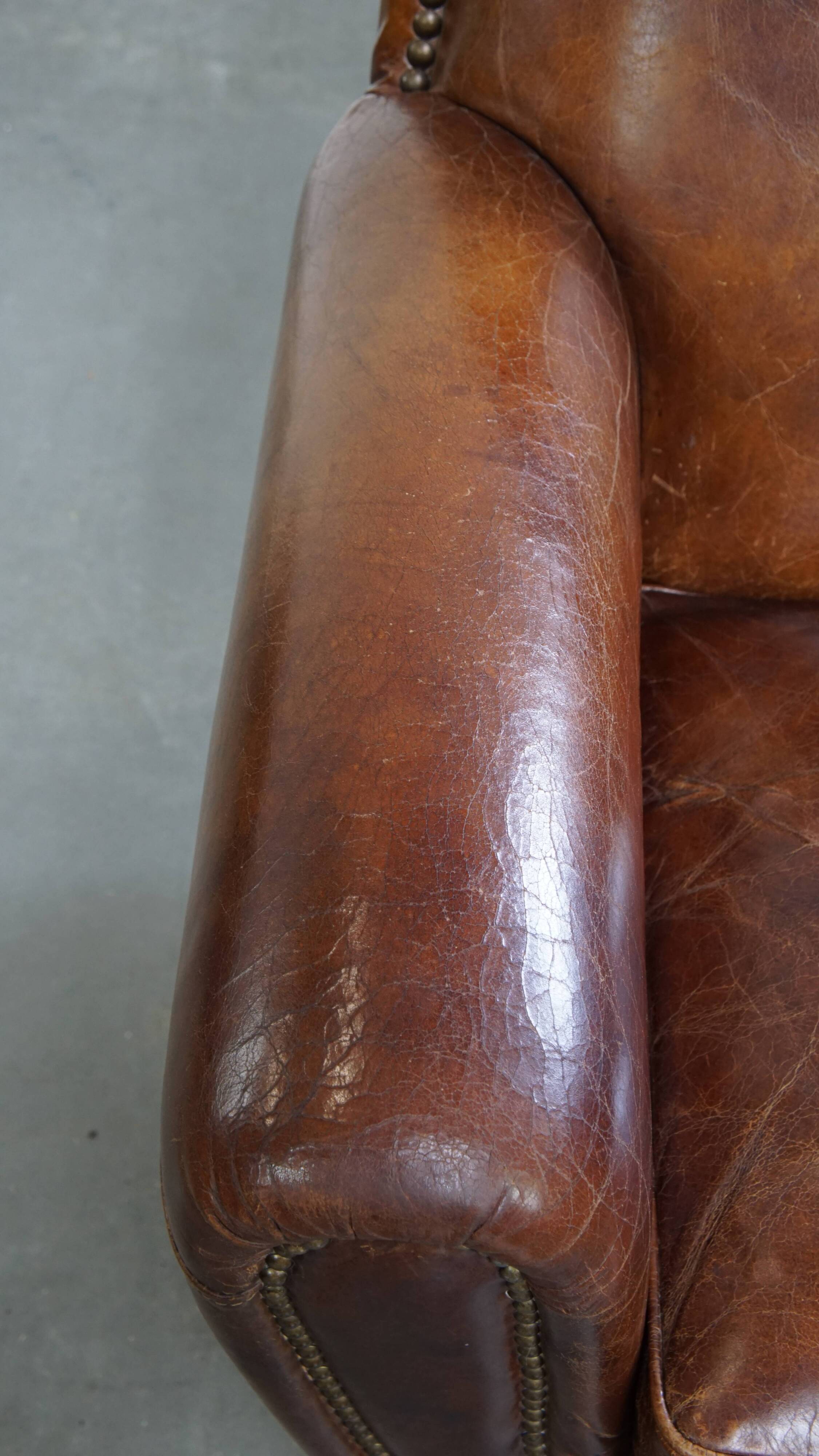 Cowhide Leather Design Armchair