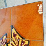 Vintage ceramic coffee table signed ADRI