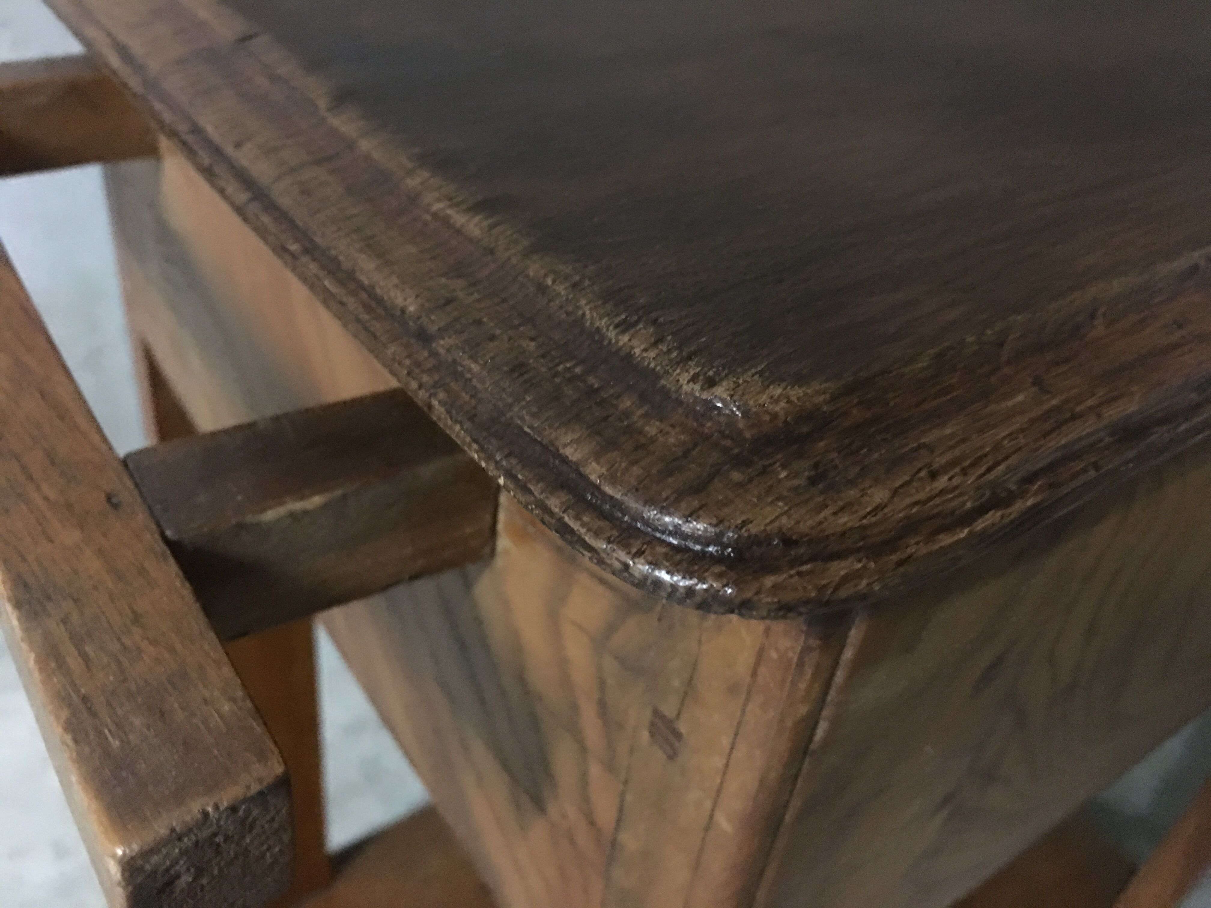 Wooden table rustic