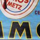 Affiche originale "Bière Amos Pils Metz" 115x151cm 1960