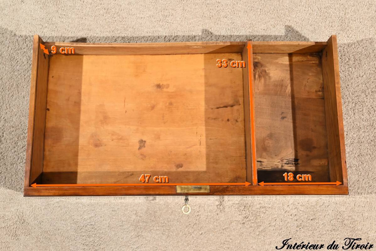 Burl Mahogany Dressing Table, Restoration Period – Early 19th Century