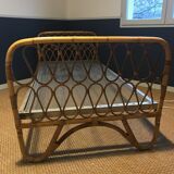 Vintage rattan daybed
