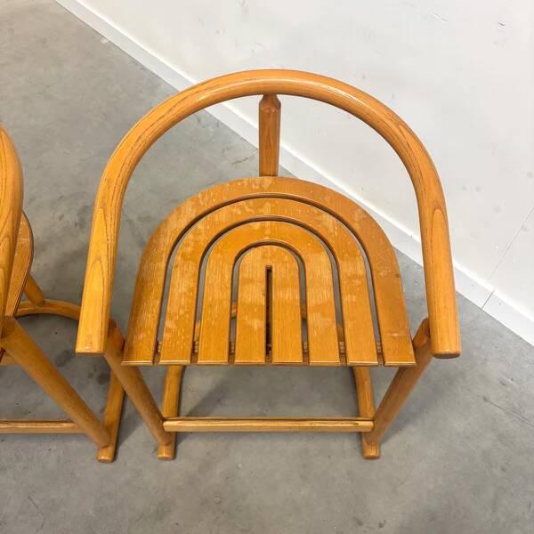 Ensemble de quatre tabourets de bar Allmilmö, années 1980