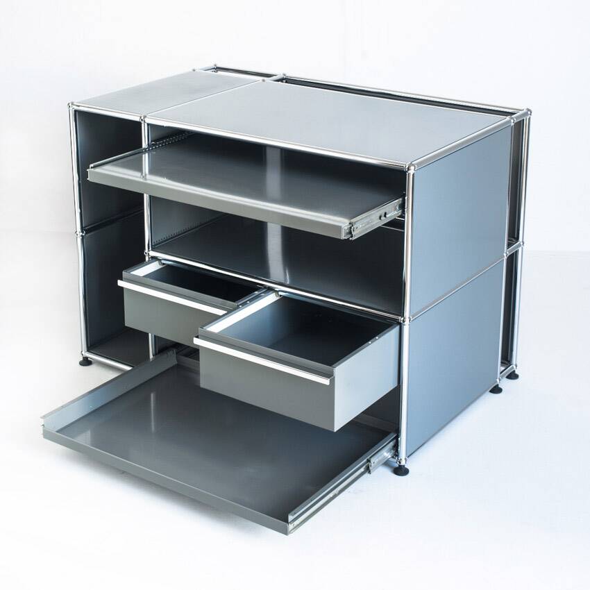 Mobilier de bureau fabriqué par USM Haller. Suisse.