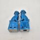 Pair of Chinese Foo Dog Dragon Statuettes 50's