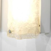 Large pair of Murano glass wall sconces, Italy 1970s. Vintage