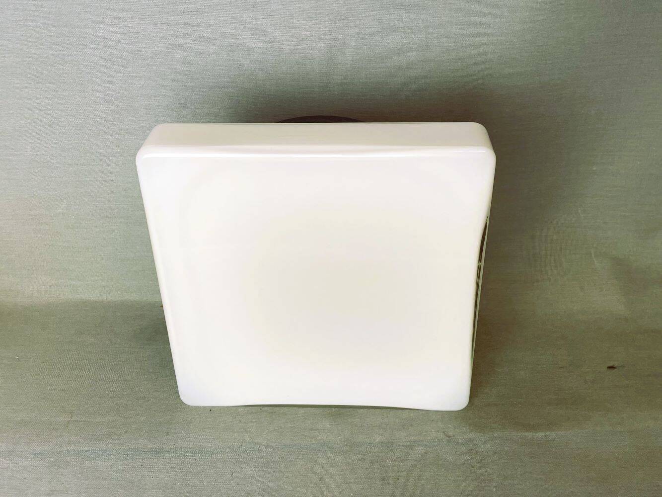 White  glass flush mount ceiling or wall lamp