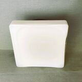 White  glass flush mount ceiling or wall lamp