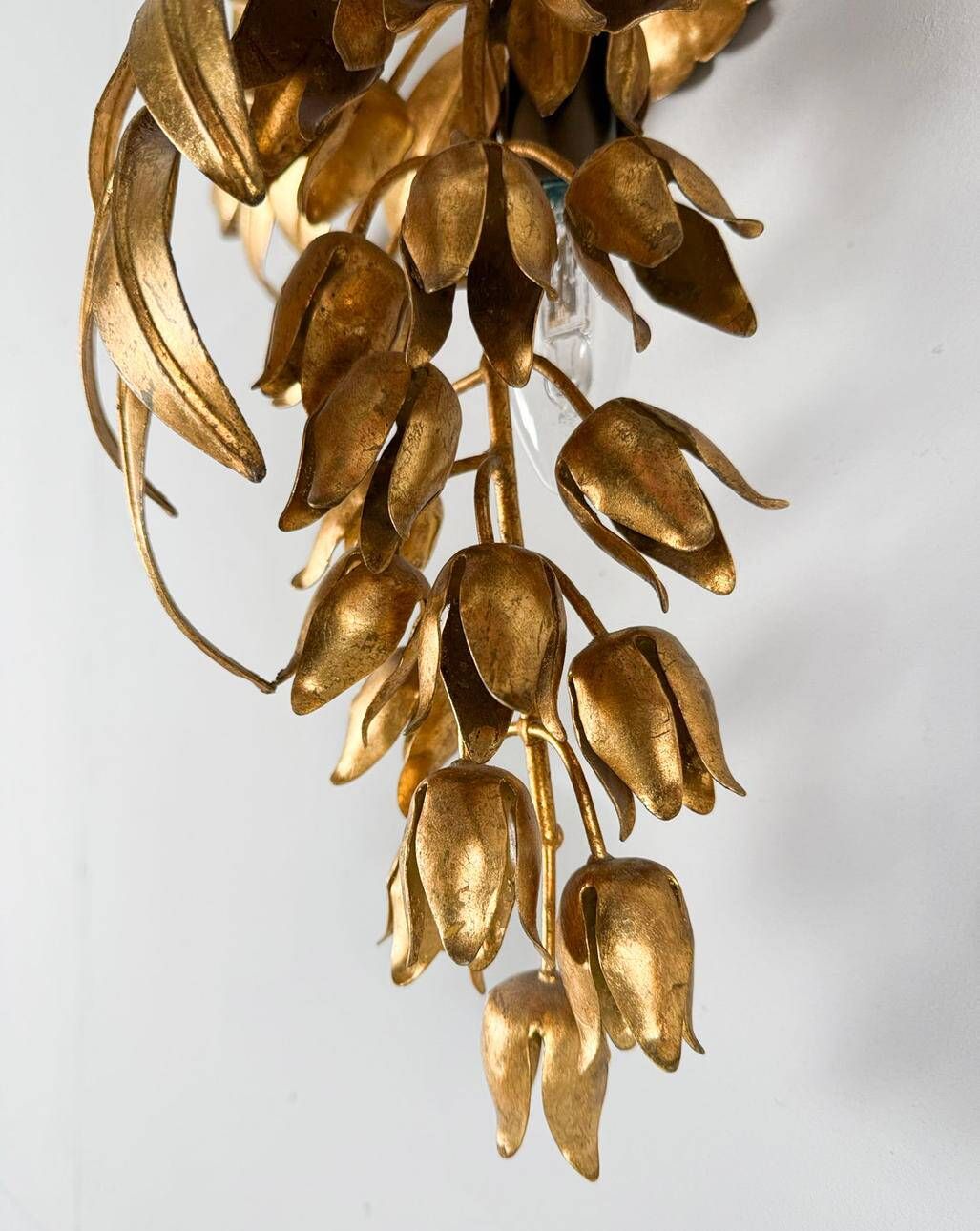 Hans Kögl. Wall lamp/ceiling lamp, 'Pioggia D'oro', Germany, 1960s.