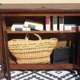 Shallow solid oak sideboard