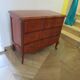 3-drawer chest of drawers in Louis XV style cherry wood, 1980s