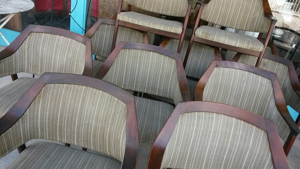 Scandinavian style mahogany chairs