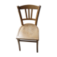 Chaise de bistrot bois vintage Luterma assise percée