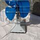 Calor blue and white fan 70s