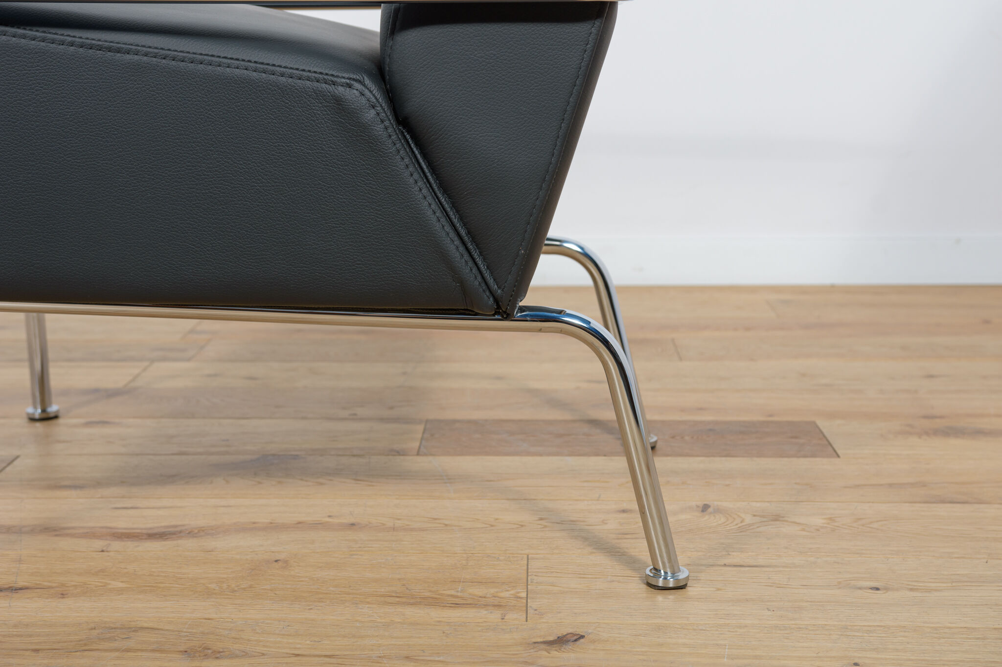 Swedish Leather Sofa and Armchair by Gunilla Allard for Lammhults, 1990s, Set of 2