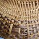 Asian hat made of bamboo and braided rattan