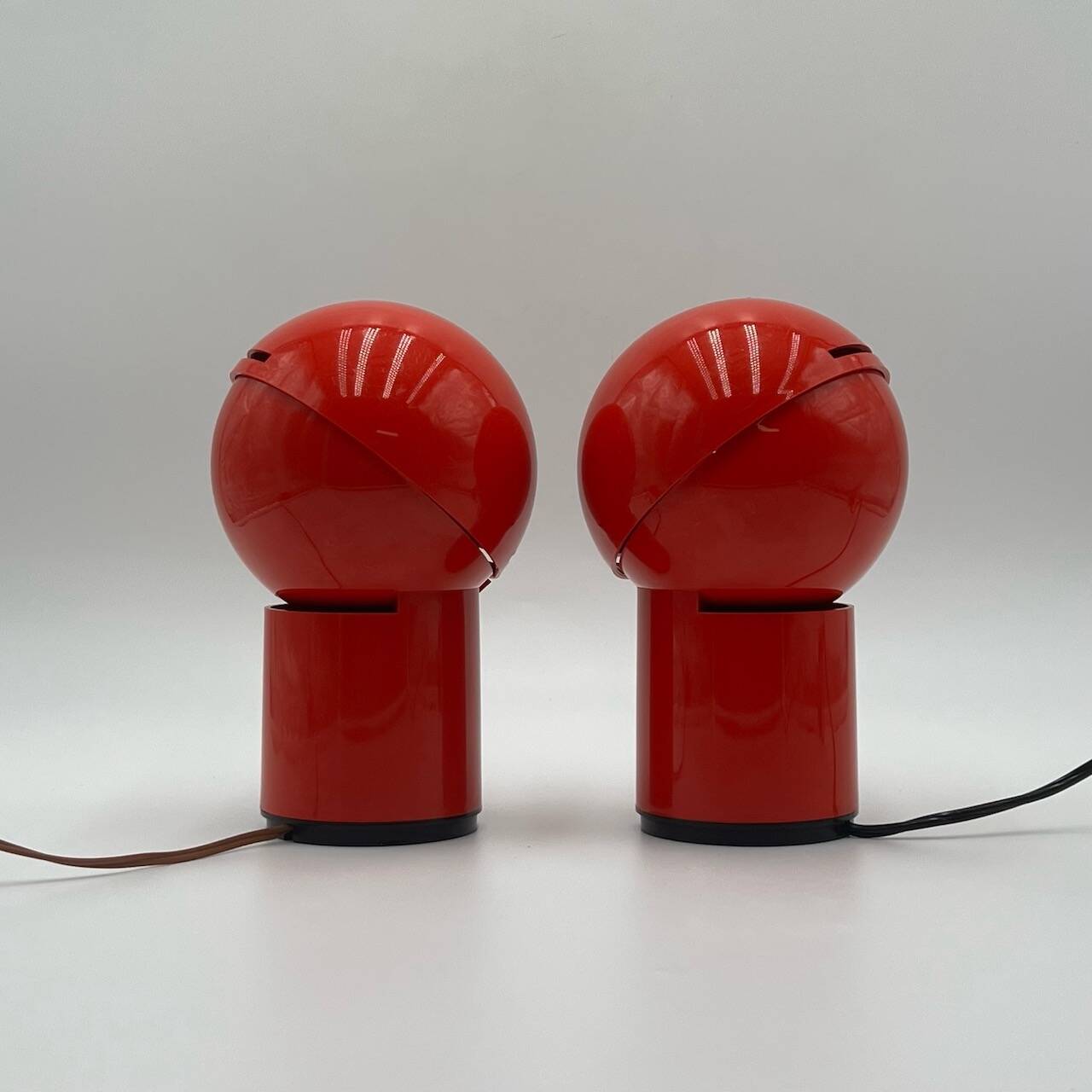 Pair of Space Age Table or Wall Lamps 'Asteroidi' by Siberin Caronno, 70s